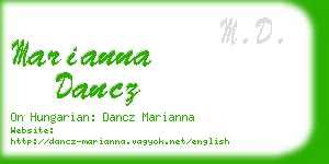 marianna dancz business card